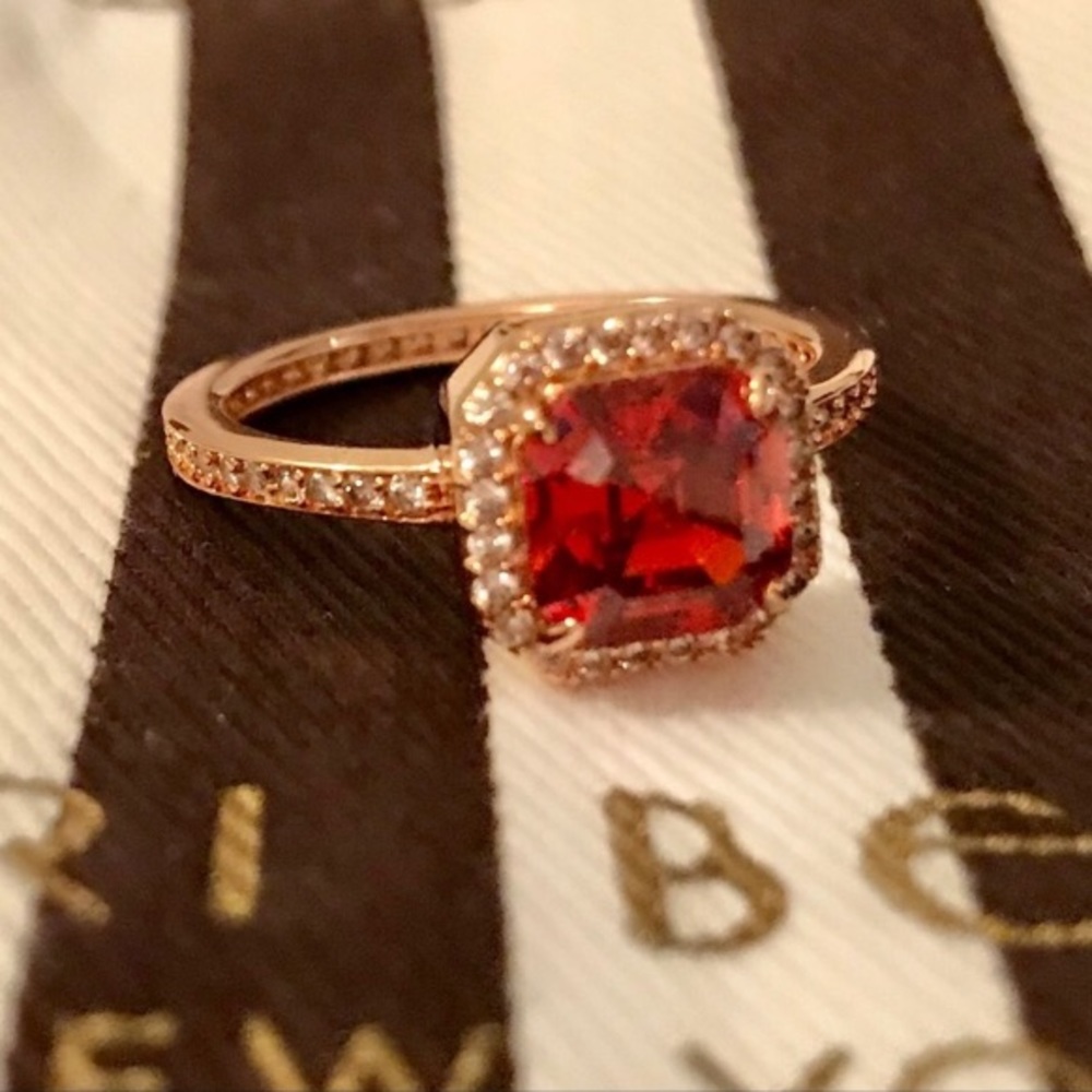 Henri Bendel Asscher Cut, Swarovski Eternity Band